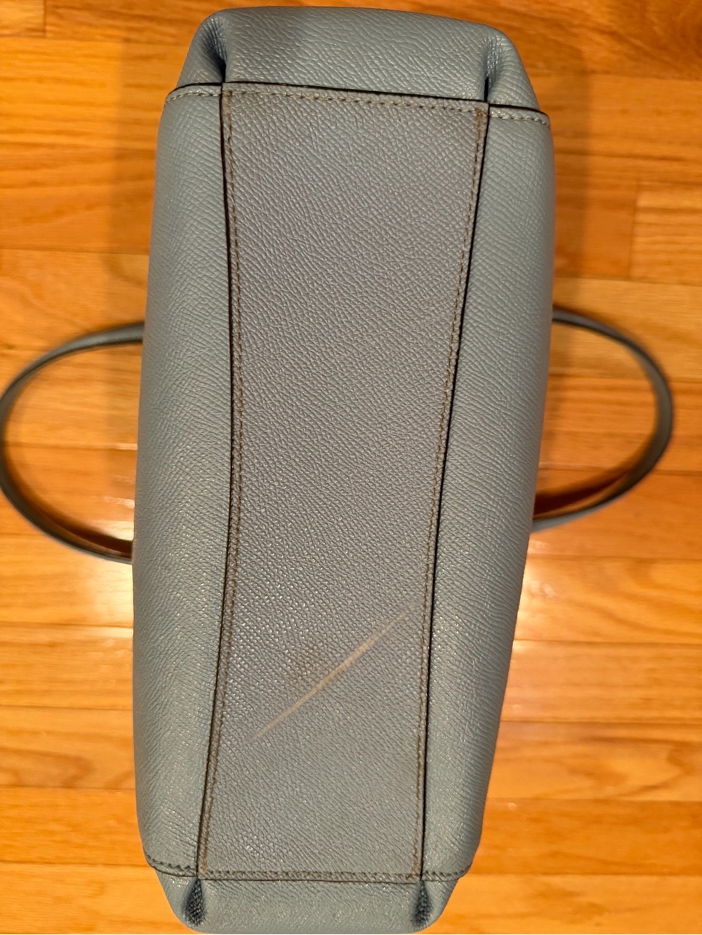 Coach Light Blue Minetta Leather Satchel. Silver Hardware. Long strap included. - Picture 6 of 6